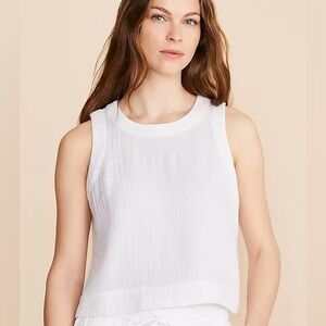 Lou&Gray White Sleeveless Women's Top NWT XXL